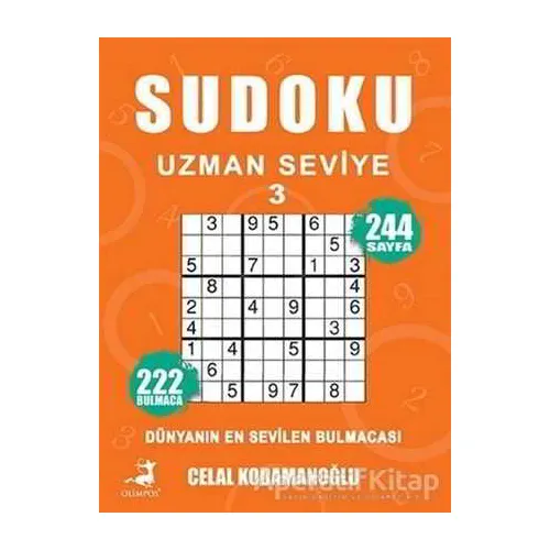 Sudoku Uzman Seviye 3 - Celal Kodamanoğlu - Olimpos Yayınları