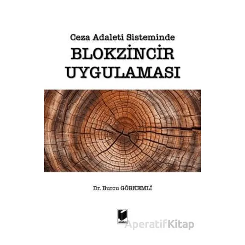 Ceza Adaleti Sisteminde Blokzincir Uygulaması - Burcu Görkemli - Adalet Yayınevi