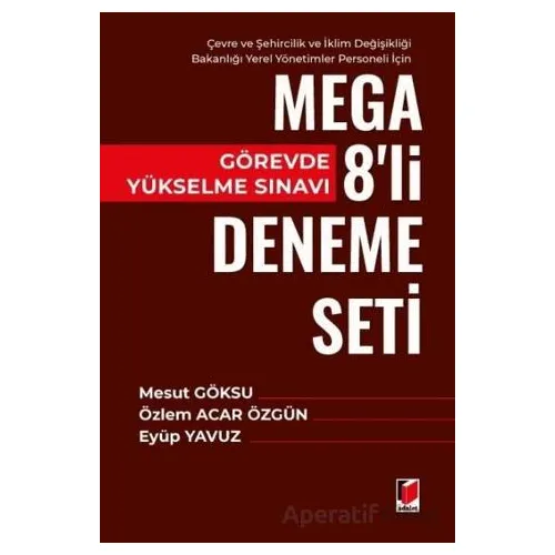 Görevde Yükselme Sınavı Mega 8li Deneme Seti - Mesut Göksu - Adalet Yayınevi