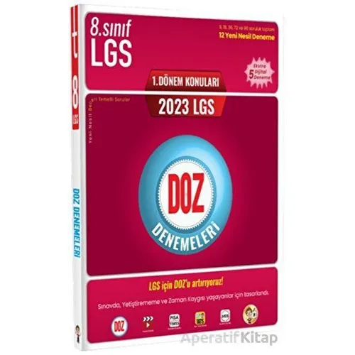 Tonguç Akademi 2023 LGS 1. Dönem Doz Denemeleri