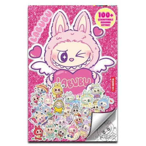 Labubu- 100 Çıkartmalı Boyama Kitabı - Kolektif - Doğan Çocuk