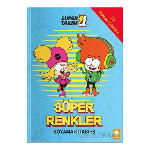 Süper 1 Takım: Süper Renkler Boyama Kitabı - 3 - Kolektif - Eksik Parça Yayınları