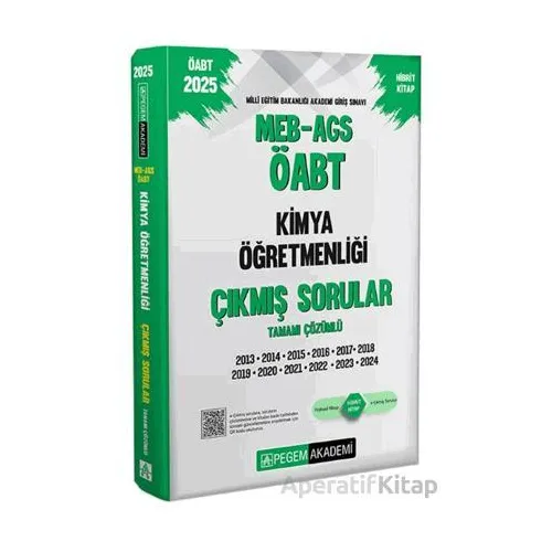 2025 MEB-AGS-ÖABT Kimya Öğretmenliği Tamamı Çözümlü Çıkmış Sorular