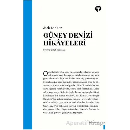 Güney Denizi Hikâyeleri - Jack London - Turkuvaz Kitap