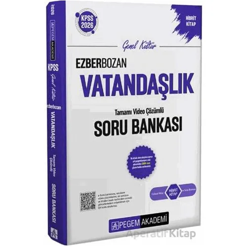 2026 KPSS Genel Yetenek Genel Kültür Ezberbozan Vatandaşlık Tamamı Video Çözümlü Soru Bankası