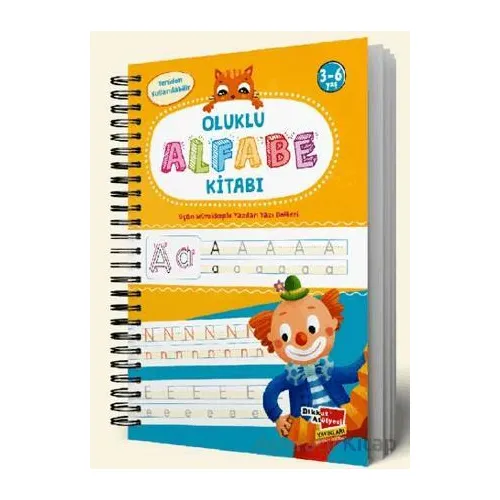 Alfabe Yazı Kitabı Sihirli Uçan Kalemli Oluklu (Kabartmalı) Yazmayı Kolayca Öğreten Kitap