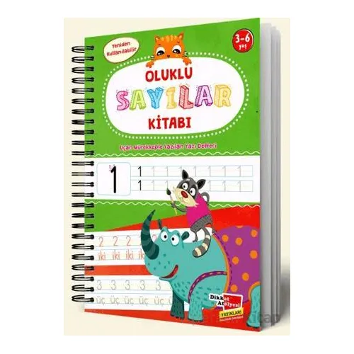 Sayıları Yazmayı Kolayca Öğreten Kitap Sihirli Uçan Kalemli Oluklu (Kabartmalı) Sayılar Kitabı