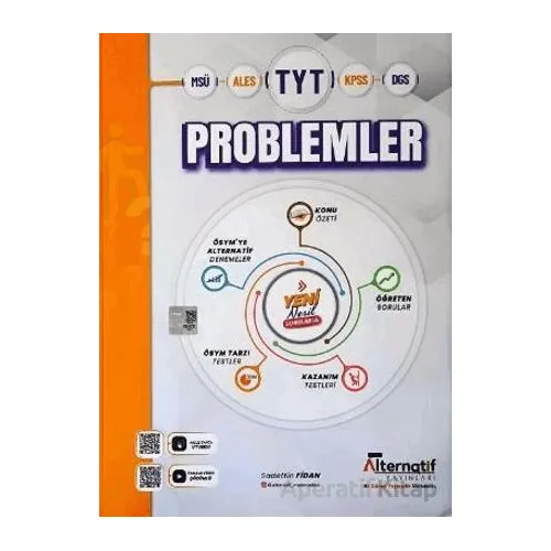 TYT Problemler Soru Bankası - Sadettin Fidan - Alternatif Yayıncılık