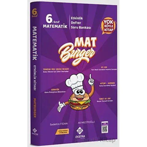 6.Sınıf Matburger Matematik Etkinlik Defter Soru Bankası (Kampanyalı) Ekstra Yayıncılık