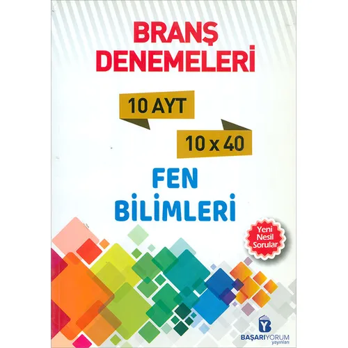 AYT Fen Bilimleri 10 lu Branş Denemeleri Başarıyorum Yayınları