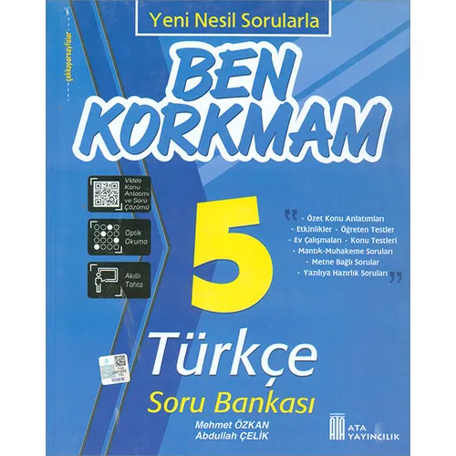 5.Sınıf Türkçe Ben Korkmam Soru Bankası (Kampanyalı) Ata Yayıncılık