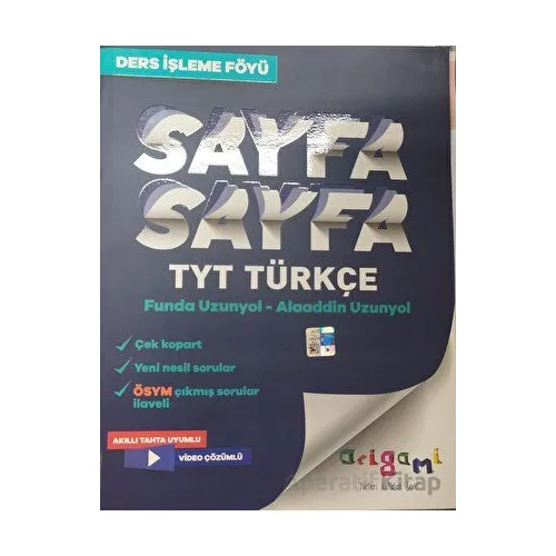 TYT Türkçe Sayfa Sayfa Ders İşleme Föyü Tammat Yayıncılık