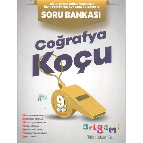 9.Sınıf Origami Coğrafya Koçu Soru Bankası (Kampanyalı) Tammat Yayıncılık