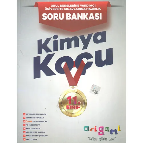 11.Sınıf Origami Kimya Koçu Soru Bankası (Kampanyalı) Tammat Yayıncılık