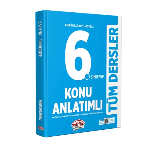 6.Sınıf Vip Tüm Dersler Konu Anlatımlı Editör Yayınevi