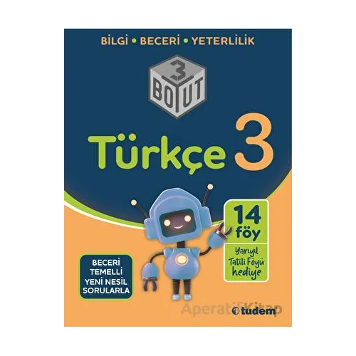 3.Sınıf Türkçe 3 Boyut Soru Bankası (Kampanyalı) Tudem Yayınları