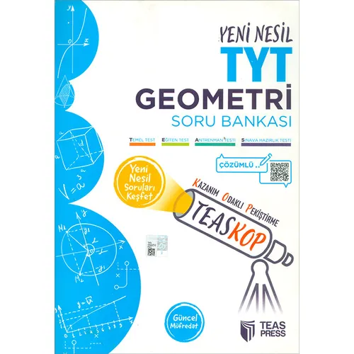 Yeni Nesil TYT Geometri Teaskop Soru Bankası (Kampanyalı) Teas Press