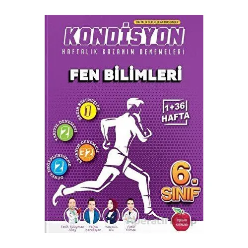 6. Sınıf Fen Bilimleri Kondisyon Haftalık Kazanım Deneme (Kampanyalı) Newton Yayınları