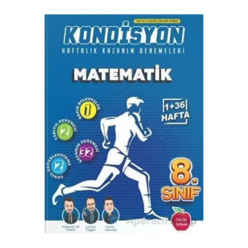 8.Sınıf Matematik Kondisyon Haftalık Kazanım Denemeleri (Kampanyalı) Newton Yayınları