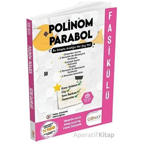 Matematik Polinom Parabol Fasikülü Soru Bankası Günay Yayınları