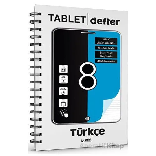 8.Sınıf Türkçe Tablet Defter (Kampanyalı) DNA Yayınları