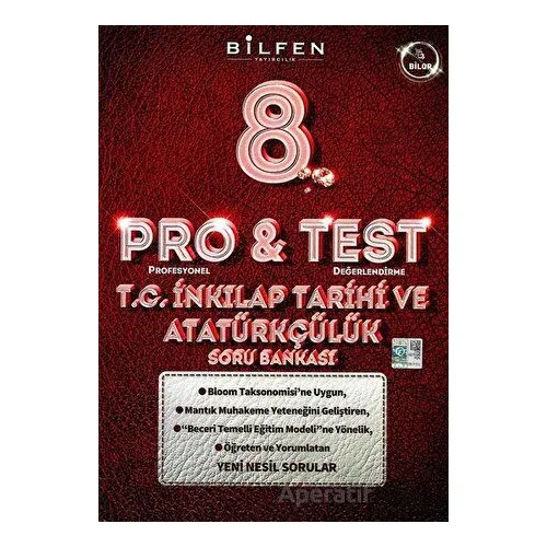 8. Sınıf T.C. İnkilap Tarihi ve Atatürkçülük Pro Test Soru Bankası (Kampanyalı) Bilfen Yayıncılık
