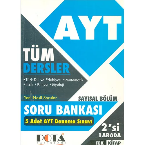 AYT Tüm Dersler Sayısal Soru Bankası (Kampanyalı) Rota Yayınları