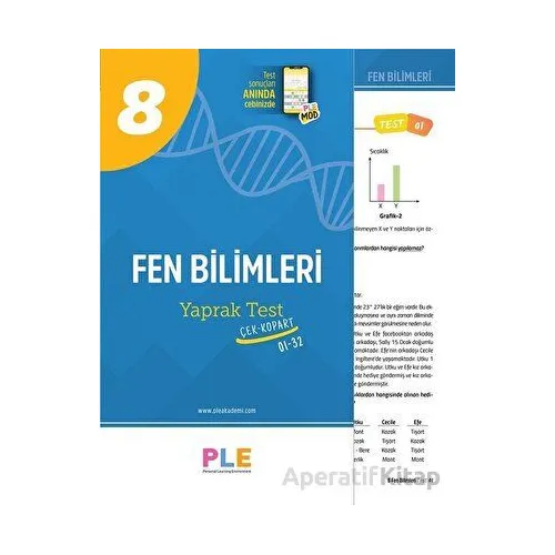 8.Sınıf LGS Fen Bilimleri Yaprak Test Birey PLE