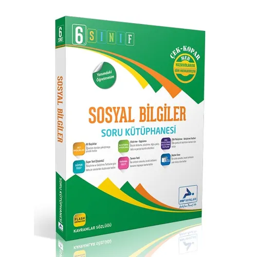 6.Sınıf Sosyal Bilgiler Soru Kütüphanesi PRF Yayınları