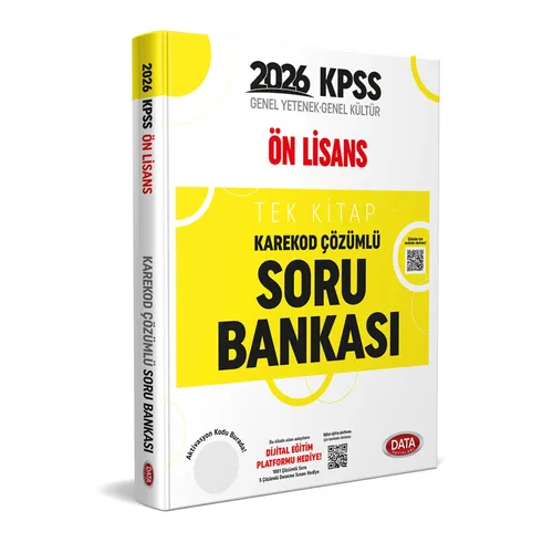 2026 KPSS Ön Lisans Tek Kitap Soru Bankası Data Yayınları