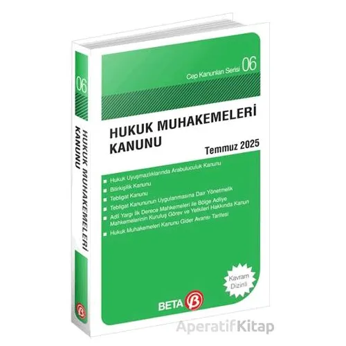 Hukuk Muhakemeleri Kanunu Temmuz 2025 - Celal Ülgen - Beta Yayınevi
