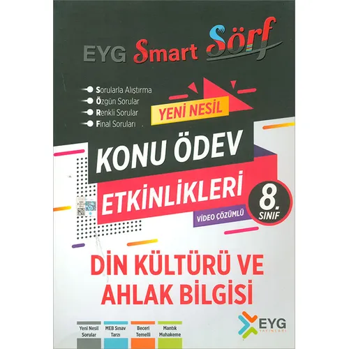 8.Sınıf Din Kültürü ve Ahlak Bilgisi Konu Ödev Testleri (Kampanyalı) EYG Yayınları