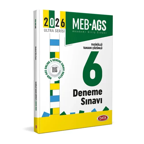 2026 AGS Fasiküllü Tamamı Çözümlü 6 Deneme Sınavı Data Yayınları