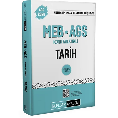 Pegem 2026 MEB-AGS Konu Anlatımlı Tarih