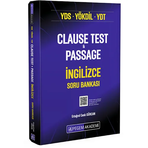 Pegem YDS YÖKDİL YDT Clause Test - Passage İngilizce Soru Bankası