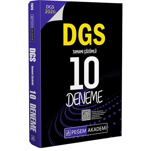 Pegem 2026 DGS Tamamı Çözümlü 10 Deneme