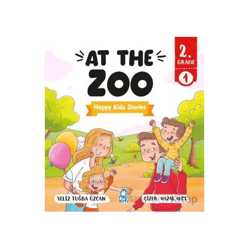 At The Zoo – Happy Kids Stories 2 (2. Sınıf İngilizce Hikaye) - Tuğba Özcan - Mavi Kirpi Yayınları