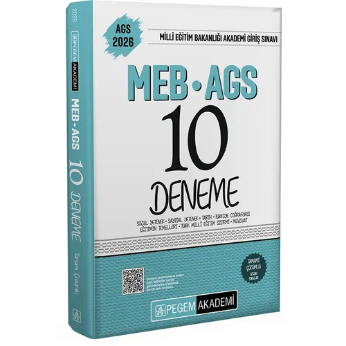 Pegem 2026 MEB AGS Tamamı Çözümlü 10 Deneme