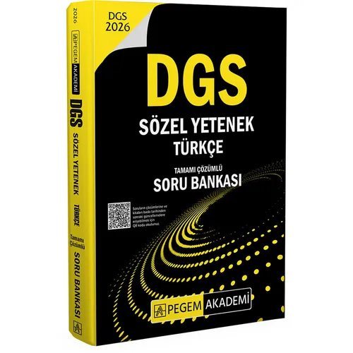Pegem 2026 DGS Sözel Yetenek Türkçe Tamamı Çözümlü Soru Bankası