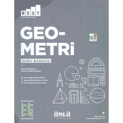 TYT AYT Geometri BEST Soru Bankası (Kampanyalı) Ünlü Yayınları