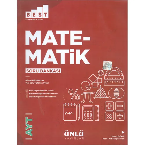AYT Best Matematik Soru Bankası (Kampanyalı) Ünlü Yayınları