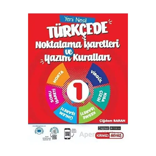 1. Sınıf Yeni Nesil Türkçede Noktalama İşaretleri Kırmızı Beyaz