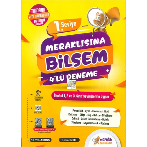 Meraklısına Bilsem 4 lü Deneme 1. Seviye Günay Yayınları