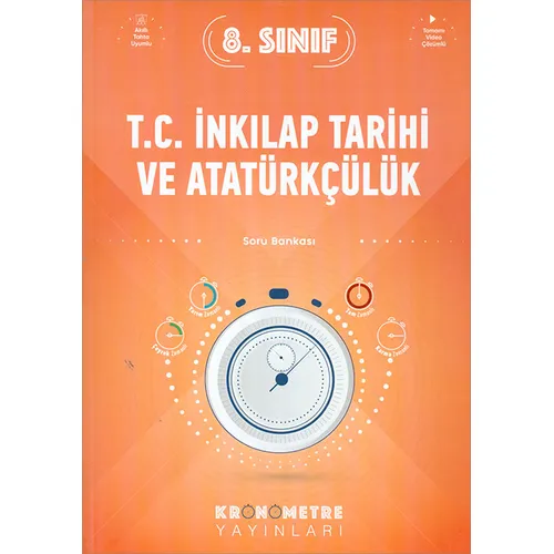 8.Sınıf T.C. İnkılap Tarihi ve Atatürkçülük Soru Bankası (Kampanyalı) Kronometre Yayınları