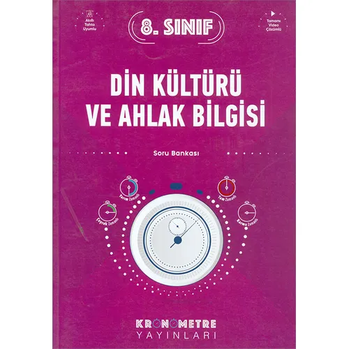 8.Sınıf Din Kültürü Soru Bankası (Kampanyalı) Kronometre Yayınları