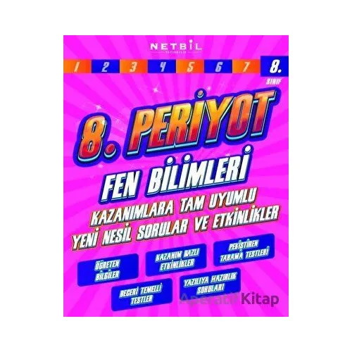 8. Sınıf Fen Bilimleri 8. Periyot Soru Bankası (Kampanyalı) Netbil Yayıncılık
