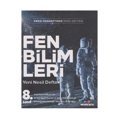 8.Sınıf Fen Bilimleri Yeni Nesil Defter (Kampanyalı) Workwin Yayınları
