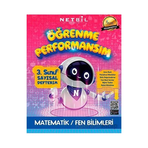 3. Sınıf Öğrenme Performansım Sayısal Defterim (Kampanyalı) Netbil Yayıncılık