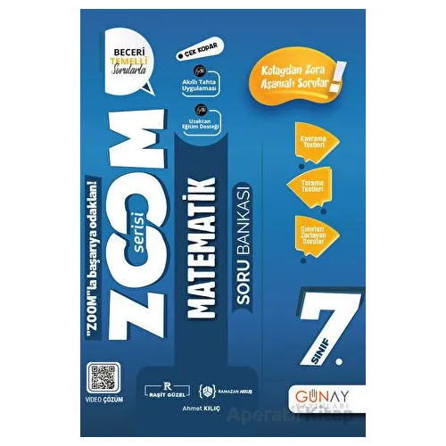 7.Sınıf Yeni Zoom Matematik Soru Bankası (Kampanyalı) Günay Yayınları