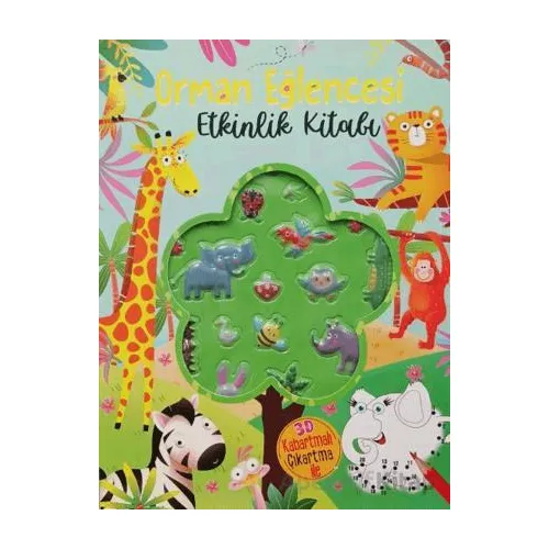 Orman Eğlencesi Etkinlik Kitabı (Kabartmalı Çıkartmalı) - Kolektif - Yumurcak Yayınları